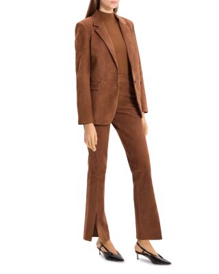 Reece Leather Two Button Blazer