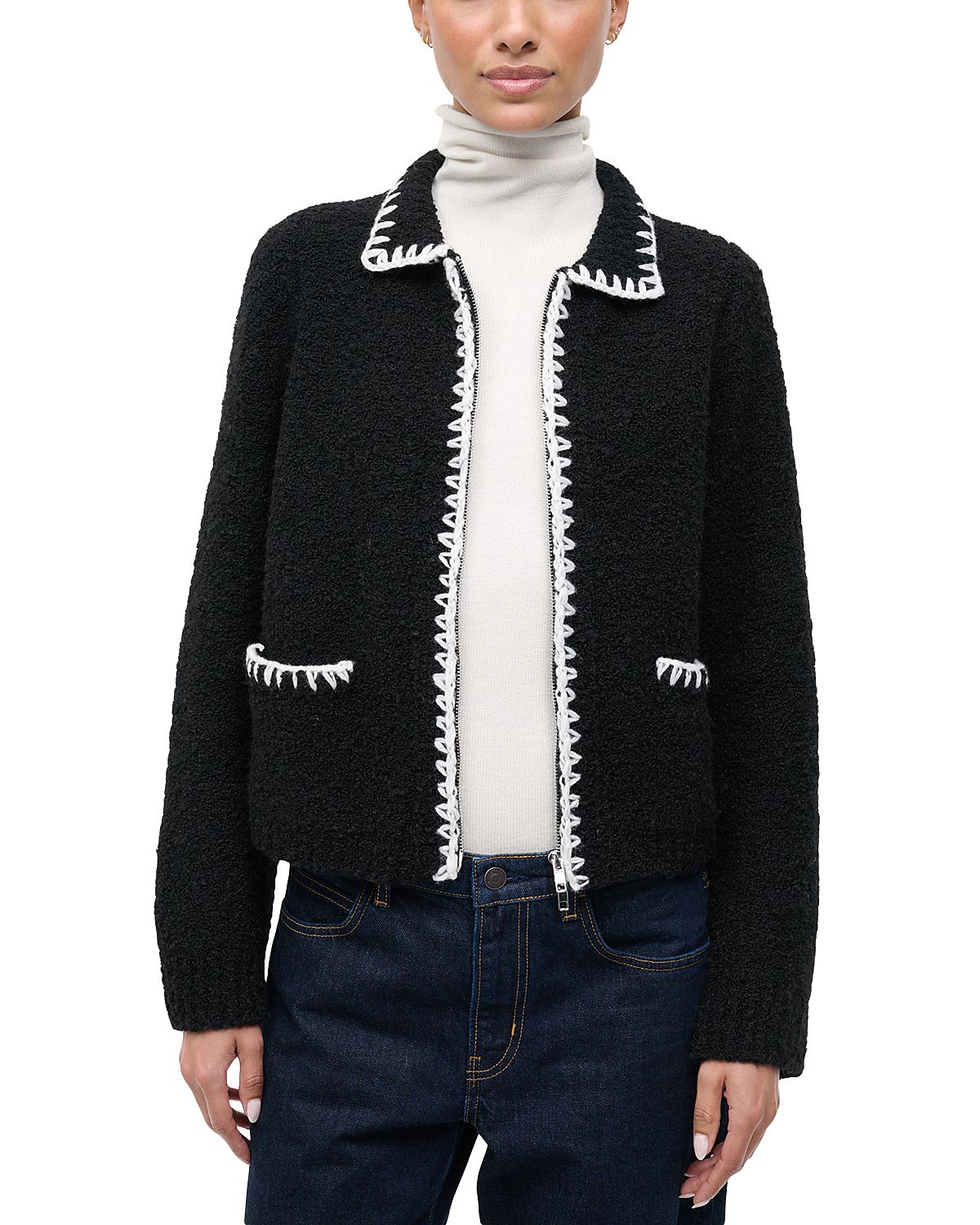 Staud Jeremy Whipstitch Sweater