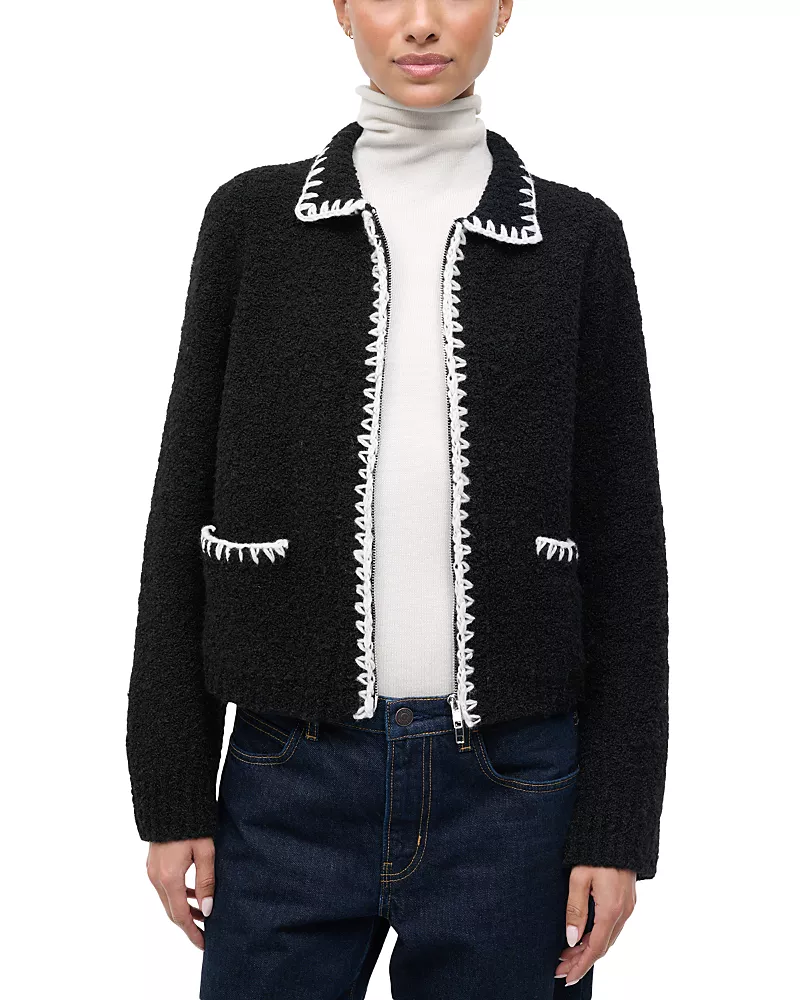 Staud Jeremy Whipstitch Sweater