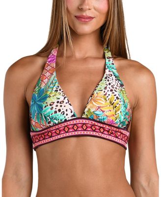 Paradise Heat Reversible Banded Halter Top