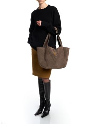  Le 5 A 7 Bea Shoulder Tote Bag In Suede