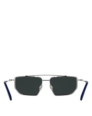Metal Lines Titanium Navigator Sunglasses, 59mm