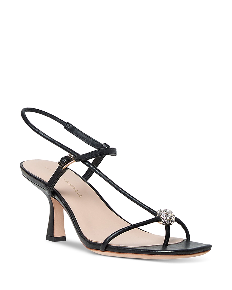 Loeffler Randall 70mm Triana Crystal Sandals In Black