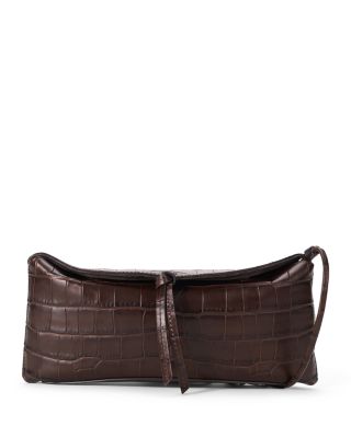 Eve Croco Embossed Leather Clutch