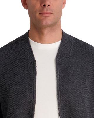 Textured Bomber Jacket