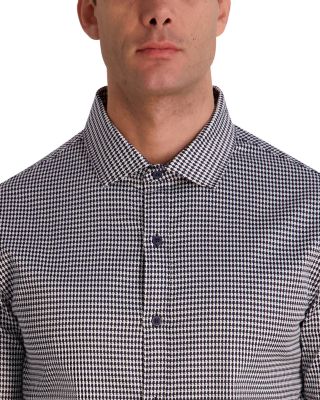 Long Sleeve Printed Button Front Shirt