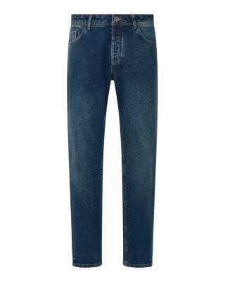 Straight Fit Jeans in Dark Blue
