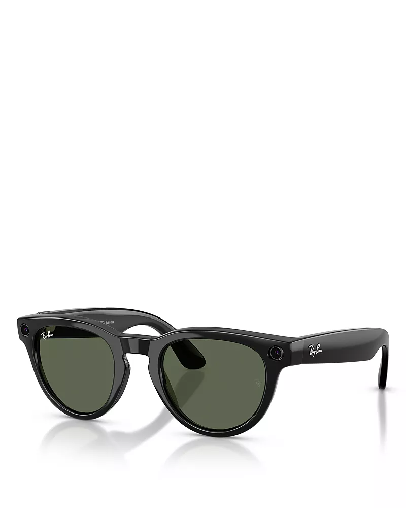 Ray-Ban Meta Headliner Round Ai Sunglasses, 51mm