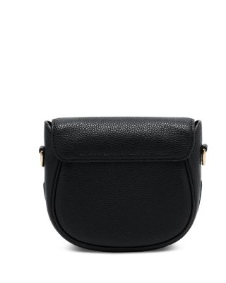 Pebbled Leather Saddle Bag