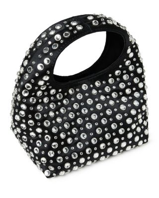 Kenzie Small Rhinestone Embellished Bucket Clutch