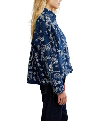 Opal Swing Printed Denim Jacket