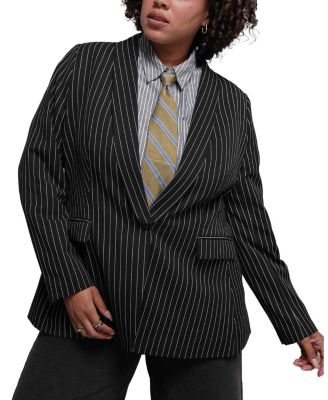 The Empower Pinstripe Tux Blazer