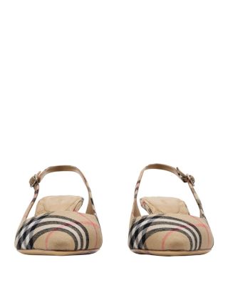 Check Dame Slingback Pumps