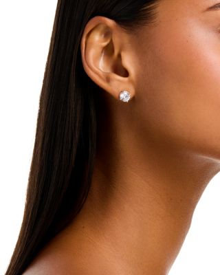 Luxe Collection Certified Lab Grown Diamond Hidden Halo Stud Earrings in Platinum, 3.0 tcw