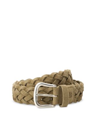 Suede Leather Braided Belt