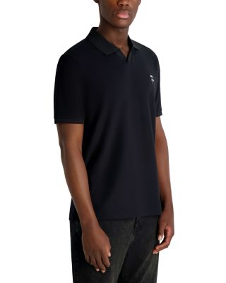 Open Collar Karl Logo Polo Shirt