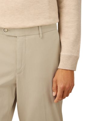 Garment-Dyed Stretch Cotton Trousers