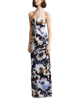 Roslyn Floral Twist Front Gown
