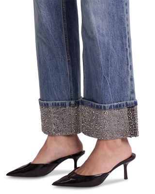 High Rise Straight Jeans in Brooklyn Blue