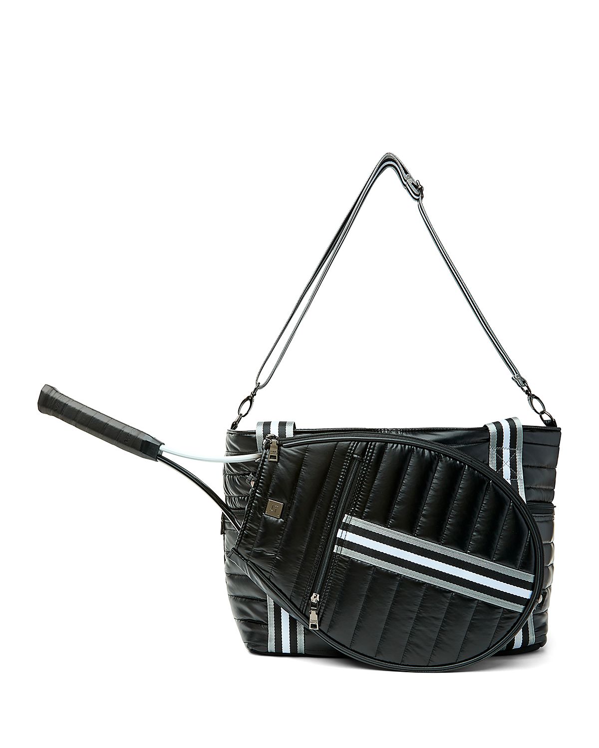 Think Royln Love Royln Large Quilted Nylon Tennis Bag