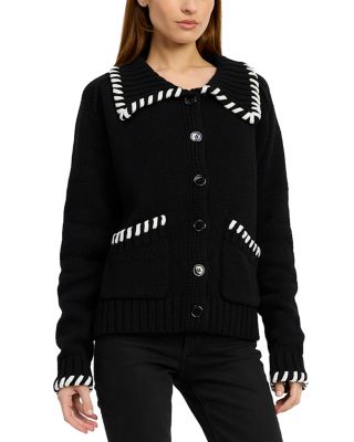 Piper Whipstitch Collared Cardigan Sweater