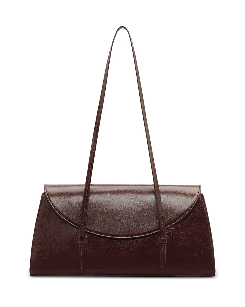 Reformation Elena Small Leather Shoulder Bag In Brown