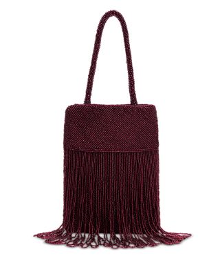 Valentina Mini Beaded Satin Shoulder Bag