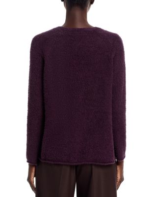 Fringed Cotton V Neck Sweater