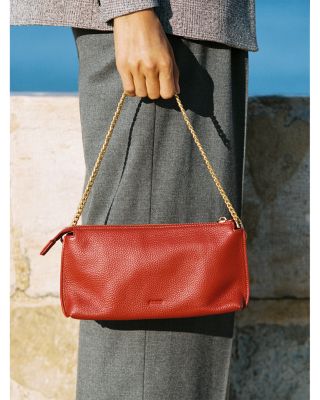 Muriel Double Pouch Leather Crossbody