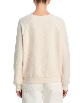 Reverse Fleece V Neck Sweatshirt