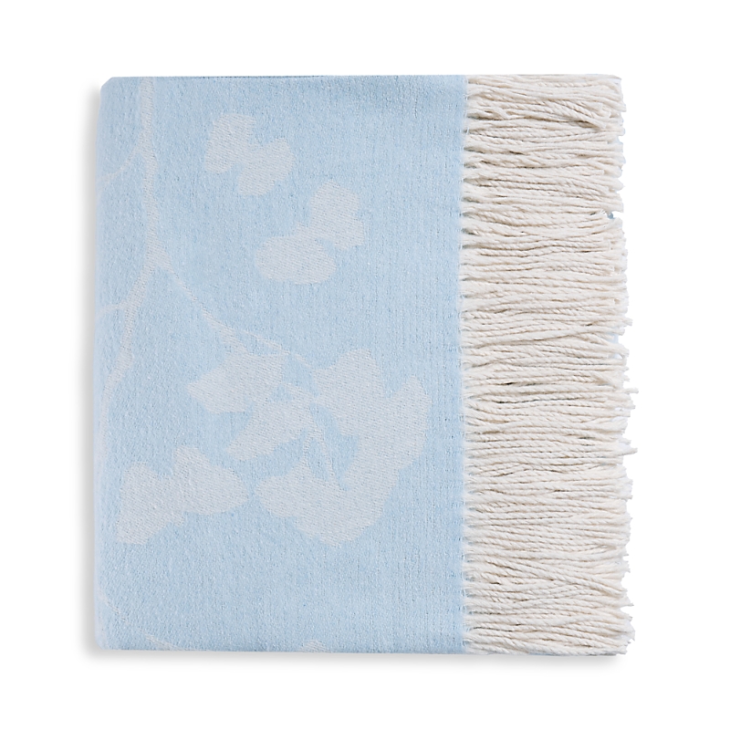 Michael Aram Butterfly Ginkgo Throw Blanket, 60 X 70 In Blue