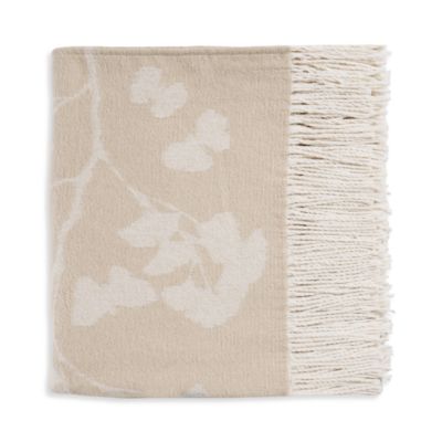 Butterfly Ginkgo Throw Blanket, 60" x 70"