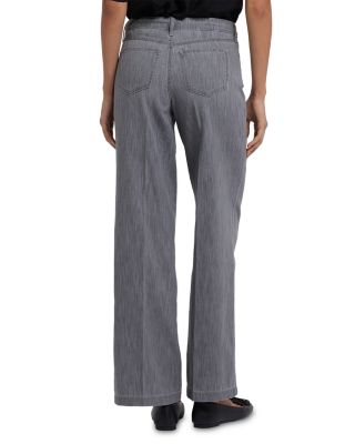 Teresa High Rise Wide Leg Jeans in Pearl Versailles