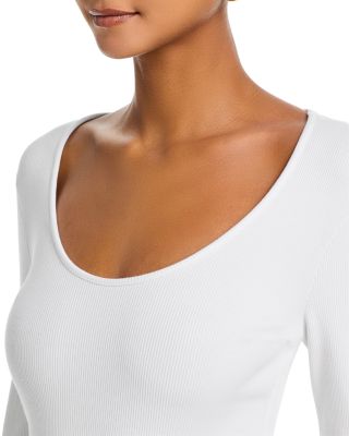 Scarlet Long Sleeve Scoop Neck Tee