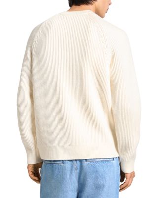 Cable Long Sleeve Crew Neck in Montana Wool