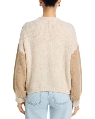 Colorblocked Cardigan Sweater 