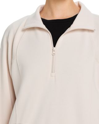 Quarter Zip Sweatshirt & Fleece Flare Leg Pants