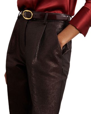 Petite Sparkle Tapered Pants