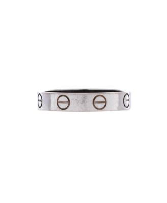  Love Wedding Band Ring 18K White Gold