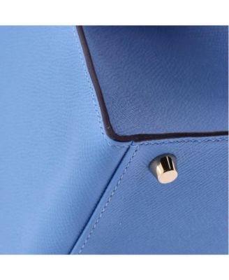 Kelly 32 Handbag Blue Epsom with Gold Hardware