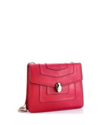  Medium Serpenti Forever Square Shoulder Bag Leather