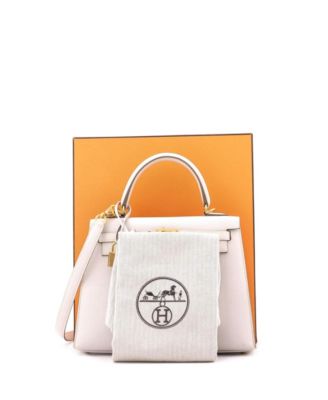 Kelly 25 Handbag Grey Epsom with Gold Hardware