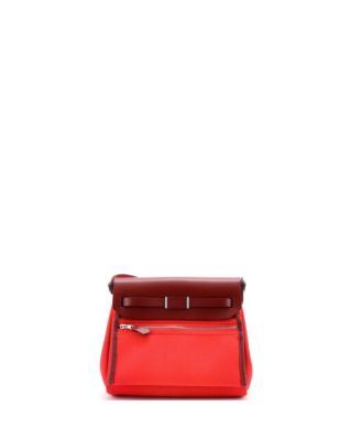 20 Herbag Zip Toile and Leather