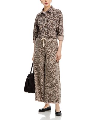 Denim Wide Leg Pants