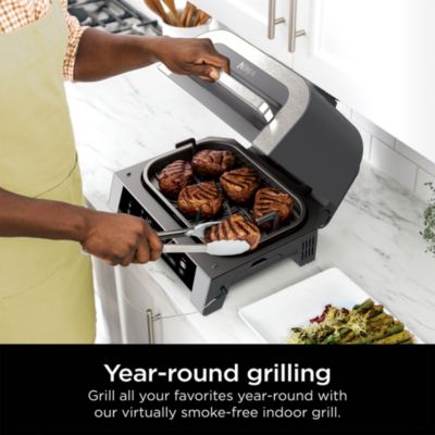 Foodi Smart XL 6-in-1 Indoor Grill &amp; Air Fryer with Built in Thermometer