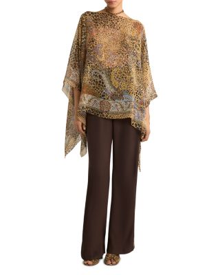 Silk Poncho Top