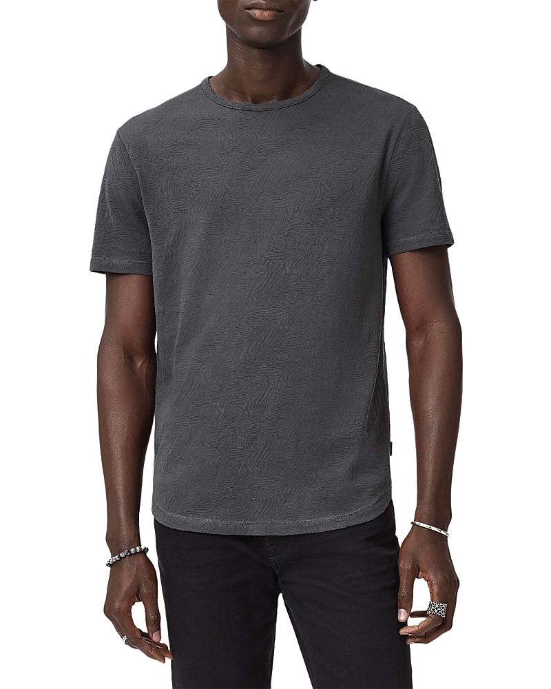 John Varvatos Blaise Wave Organic Cotton T-shirt In Gray