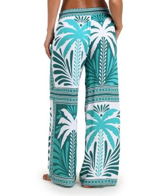 Patchwork Palms Beach Pant