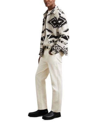 Gillmore Long Sleeve Fair Isle Jacquard Knit Overshirt