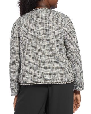 Charlotte Collarless Tweed Jacket 